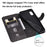 Zipper Pocket Leather Protector Wallet Stand Case for Samsung Galaxy M02/A02 - Black - 4