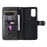 Zipper Pocket Wallet Leather Stand Phone Case Cover for Samsung Galaxy A32 4G (EU Version) - Black - 3