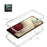 Gradient Color Design 2-in-1 PC+TPU Phone Case for Samsung Galaxy A12 - Transparent - 3