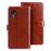 IDEWEI Folio Flip Crazy Horse Texture Leather Mobile Casing with Wallet Stand for Samsung Galaxy Xcover 5 - Brown - 1