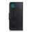 For Samsung Galaxy A22 5G (EU Version) Crazy Horse PU Leather Wallet Phone Case Stand Flip Protective Cover - Black - 5