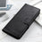 For Samsung Galaxy A22 5G (EU Version) Crazy Horse PU Leather Wallet Phone Case Stand Flip Protective Cover - Black - 6