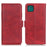 Wallet Stand Leather Phone Case Cover with Magnetic Double Clasp for Samsung Galaxy A22 5G (EU Version) - Red - 1