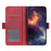 Wallet Stand Leather Phone Case Cover with Magnetic Double Clasp for Samsung Galaxy A22 5G (EU Version) - Red - 6