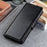 Crazy Horse Texture Leather Wallet Stand Cellphone Shell Case for Samsung Galaxy A22 5G (EU Version) - Black - 2