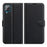 Wallet Design Litchi Texture Leather Phone Case with Stand for Samsung Galaxy A22 4G (EU Version) - Black - 1