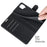 Wallet Design Litchi Texture Leather Phone Case with Stand for Samsung Galaxy A22 4G (EU Version) - Black - 7