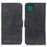 KHAZNEH Wallet Design Retro Grain Style PU Leather Case with Stand for Samsung Galaxy A22 5G (EU Version) - Black - 1
