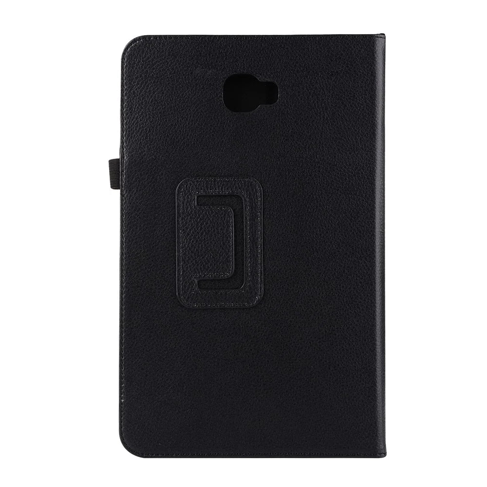 Litchi Grain Smart Leather Case for Samsung Galaxy Tab A 10.1 (2016) T580 T585 - Black - 2