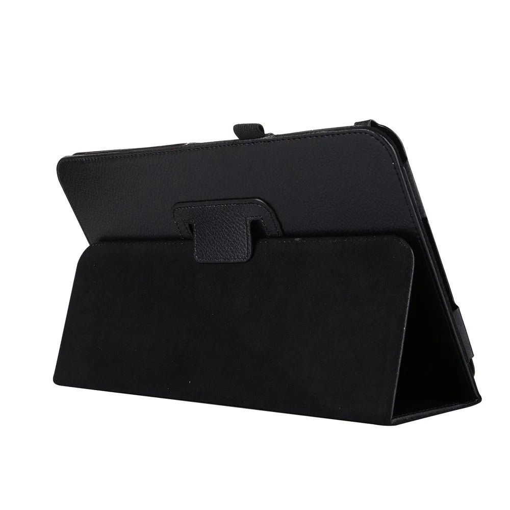 Litchi Grain Smart Leather Case for Samsung Galaxy Tab A 10.1 (2016) T580 T585 - Black - 3