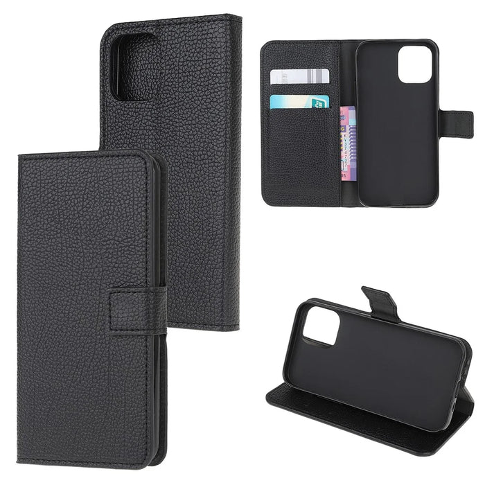Folio Flip Wallet Design Litchi Texture Leather Protective Case for Samsung Galaxy A22 5G (EU Version) - 7
