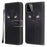 Cross Texture Pattern Printing Wallet Leather Phone Casing Stand for Samsung Galaxy A22 5G (EU Version) - Black Cat - 1