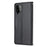 Imprint Butterfly Flower Wallet Stand Leather Mobile Phone Case for Samsung Galaxy A22 4G (EU Version) - Black - 3