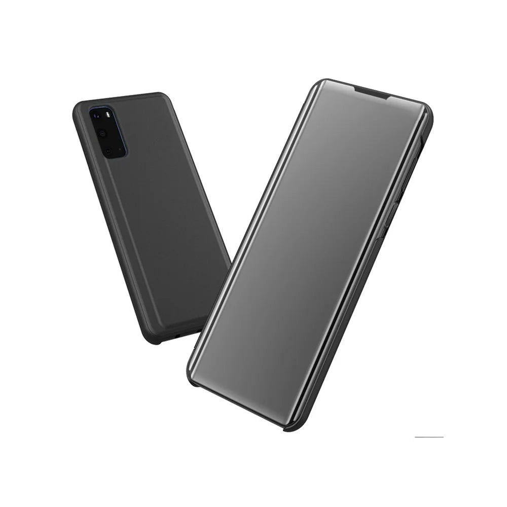 For Samsung Galaxy S21 FE Flip Leather Cover with Stand Full Body Protective Phone Case - Black - 4