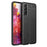 Flexible TPU Litchi Texture Cell Phone Back Case Cover for Samsung Galaxy S21 FE - Black - 1