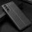 Flexible TPU Litchi Texture Cell Phone Back Case Cover for Samsung Galaxy S21 FE - Black - 2