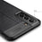 Flexible TPU Litchi Texture Cell Phone Back Case Cover for Samsung Galaxy S21 FE - Black - 5