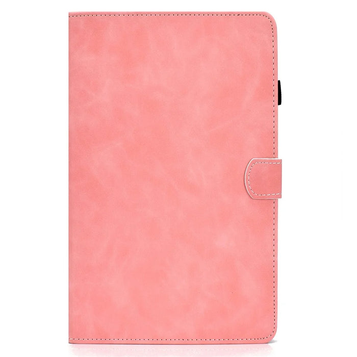 Plain Textured Leather Tablet Protective Shell for Samsung Galaxy Tab A7 Lite 8.7-inch - Pink - 2
