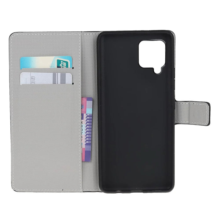 Pattern Printing Full Protection Wallet Design Leather Stand Protective Case with Stand for Samsung Galaxy A22 4G (EU Version) - Butterfly - 6