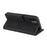 Splicing Stitching Skin-touch PU Leather Case Stand Protector Cover for Samsung Galaxy A22 5G (EU Version) - Black - 5