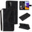Splicing Stitching Skin-touch PU Leather Case Stand Protector Cover for Samsung Galaxy A22 5G (EU Version) - Black - 7