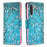 Full Protection Hot Style Magnetic Leather Wallet Case with Pattern Printing for Samsung Galaxy S21 FE 5G - Wintersweet - 1