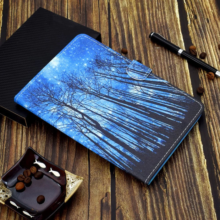 Pattern Printing Design Leather Full Protection Tablet Case for Samsung Galaxy Tab A7 Lite T220 / T225 - Grove - 6