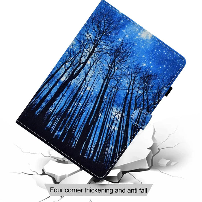 Pattern Printing Design Leather Full Protection Tablet Case for Samsung Galaxy Tab A7 Lite T220 / T225 - Grove - 7