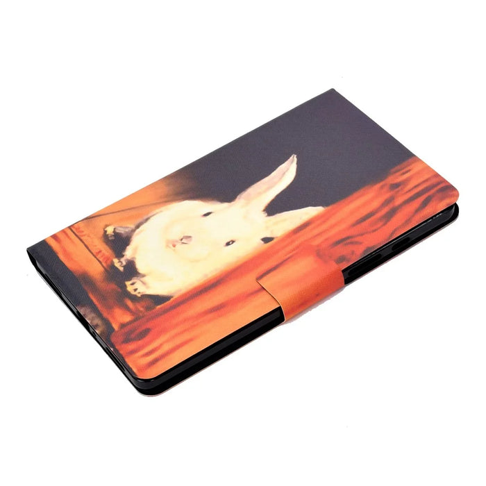 Pattern Printing Design Leather Tablet Case for Samsung Galaxy Tab A7 Lite 8.7-inch T220 / T225 - Rabbit - 4