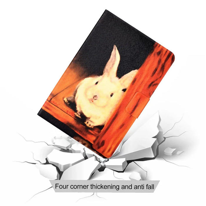 Pattern Printing Design Leather Tablet Case for Samsung Galaxy Tab A7 Lite 8.7-inch T220 / T225 - Rabbit - 6
