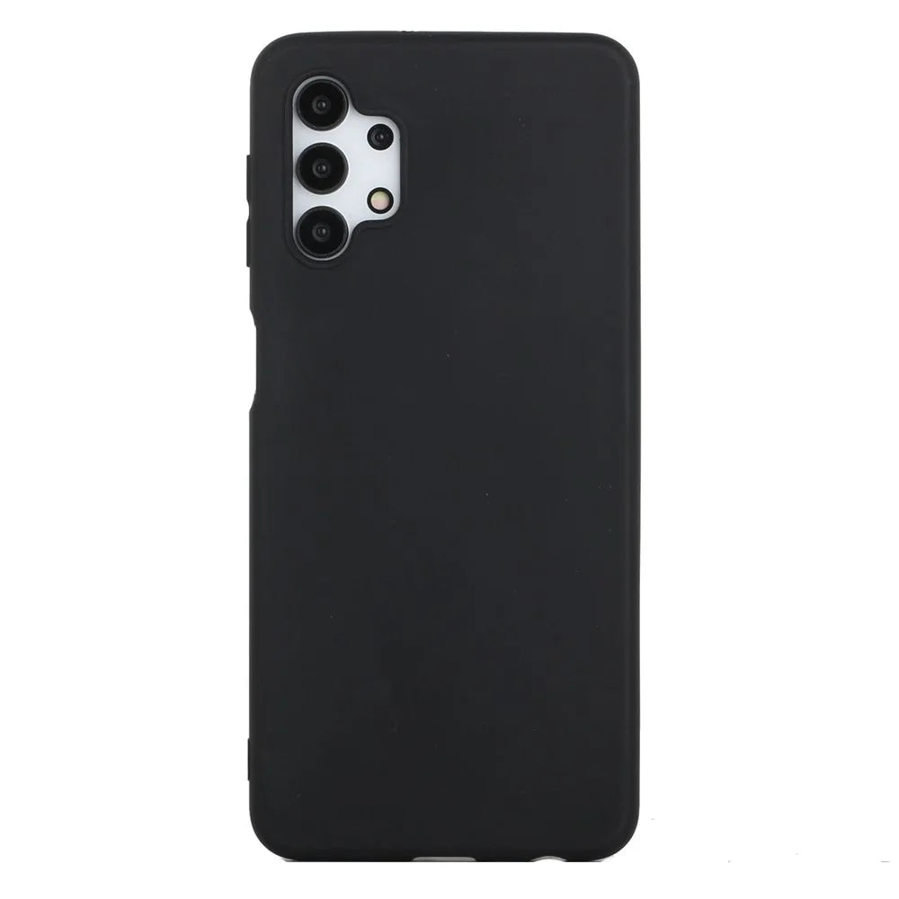Matte Skin Shockproof TPU Phone Case Shell Cover for Samsung Galaxy A32 5G/M32 5G - Black - 1