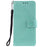 Imprinted Mandala Flower Wallet Leather Case for Samsung Galaxy A22 4G (EU Version) - Green - 2
