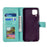 Imprinted Mandala Flower Wallet Leather Case for Samsung Galaxy A22 4G (EU Version) - Green - 3
