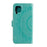Imprinted Mandala Flower Wallet Leather Case for Samsung Galaxy A22 4G (EU Version) - Green - 5
