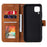 Splicing Stitching Skin-touch PU Leather Case Stand Protector Cover for Samsung Galaxy A22 4G (EU Version) - Brown - 3