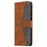 Splicing Stitching Skin-touch PU Leather Case Stand Protector Cover for Samsung Galaxy A22 4G (EU Version) - Brown - 6