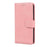 Wallet Stand Design Case for Samsung Galaxy S21 FE Plain Leather Phone Case - Pink - 5