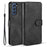 DG.MING Retro Style Full-Protection Leather Wallet Stand Phone Case Cover for Samsung Galaxy S21 FE - Black - 1