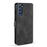 DG.MING Retro Style Full-Protection Leather Wallet Stand Phone Case Cover for Samsung Galaxy S21 FE - Black - 3