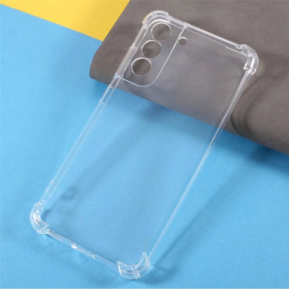Precise Cut-Out Clear TPU Case Shockproof Phone Cover Case for Samsung Galaxy S21 FE - 2