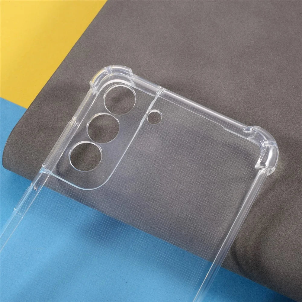 Precise Cut-Out Clear TPU Case Shockproof Phone Cover Case for Samsung Galaxy S21 FE - 3