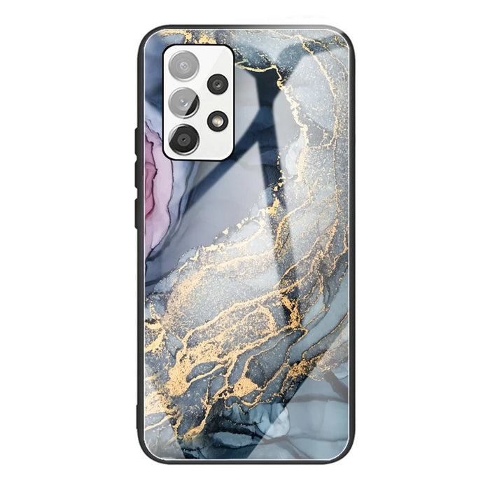 Shockproof Marble Pattern Tempered Glass + TPU Phone Case for Samsung Galaxy A32 4G (EU Version) - Style E - 1
