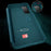 Anti-drop Leather Case with Bulit-in Ejector and SIM Card Slots for Samsung Galaxy S21 FE - Green - 7