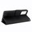 Wallet Stand Design Folio Flip Skin-touch Feeling Leather Protective Shell Phone Cover for Samsung Galaxy Quantum 2 - Black - 4