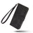 Wallet Stand Design Folio Flip Skin-touch Feeling Leather Protective Shell Phone Cover for Samsung Galaxy Quantum 2 - Black - 6