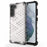 Honeycomb Pattern TPU + PC Hybrid Case Mobile Phone Protector for Samsung Galaxy S21 FE - White - 1