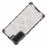 Honeycomb Pattern TPU + PC Hybrid Case Mobile Phone Protector for Samsung Galaxy S21 FE - White - 2