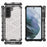 Honeycomb Pattern TPU + PC Hybrid Case Mobile Phone Protector for Samsung Galaxy S21 FE - White - 6