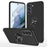 Invisible Ring Kickstand Design Hybrid Mobile Phone Case Cover for Samsung Galaxy S21 FE - Black - 1