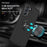 Invisible Ring Kickstand Design Hybrid Mobile Phone Case Cover for Samsung Galaxy S21 FE - Black - 3